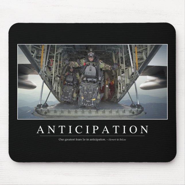 Tapis De Souris Anticipation : Citation Inspirationnelle (Devant)