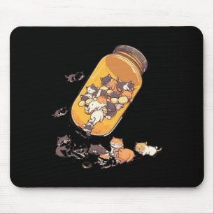 Tapis De Souris Antidépresseur Bouteille de chat - Santé mentale A