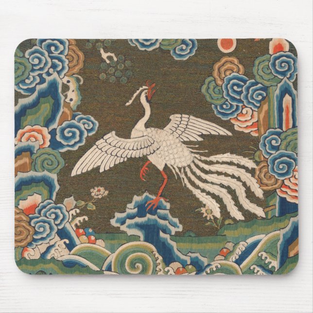 Tapis De Souris Antique chinese bird artwork tapestry phoenix (Devant)