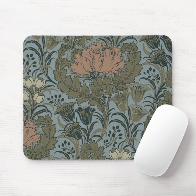 Tapis De Souris Antique Fleur Morris Jardin Fond d'écran Floral (Avec souris)