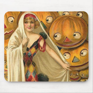 Tapis De Souris Antique Halloween Jack-o'-lantern Costume Femme