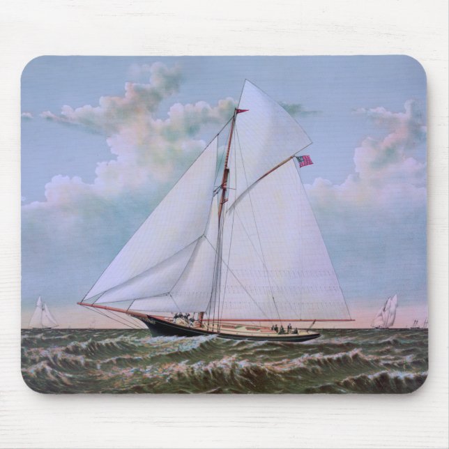 Tapis De Souris Antique voilier Slot Yacht Voilier Ocean (Devant)