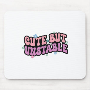 Tapis De Souris Anxiété mignonne mais instable drôle Santé mentale