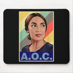 Tapis De Souris Aoc Alexandria Ocasio-cortez Première femme Présid