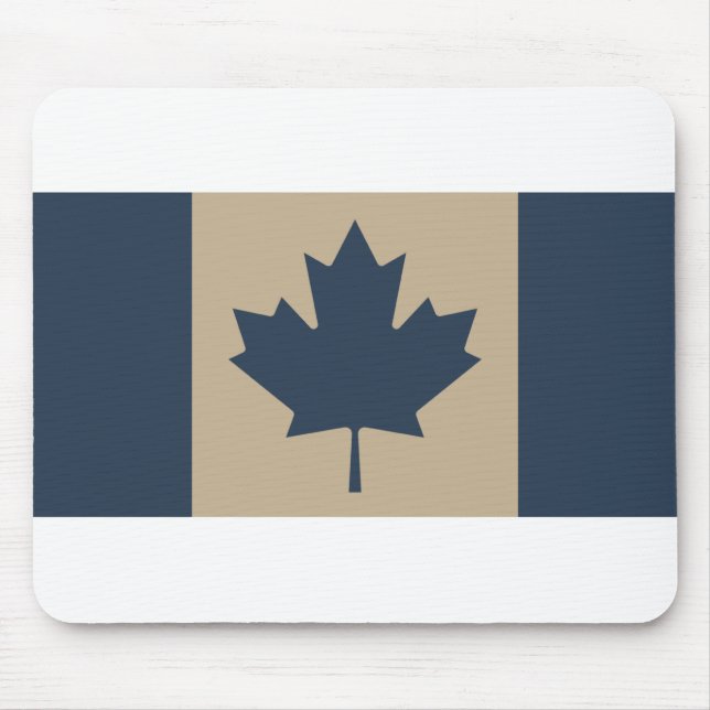 Tapis De Souris (AOP) Marine/Tan du drapeau canadien - (Devant)