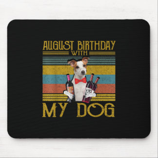 Tapis De Souris Août Anniversaire Avec Mon Jack Russell Chien 2020