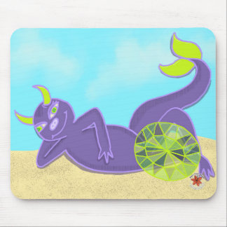 Tapis de souris août Pierres précieuses et Dragons