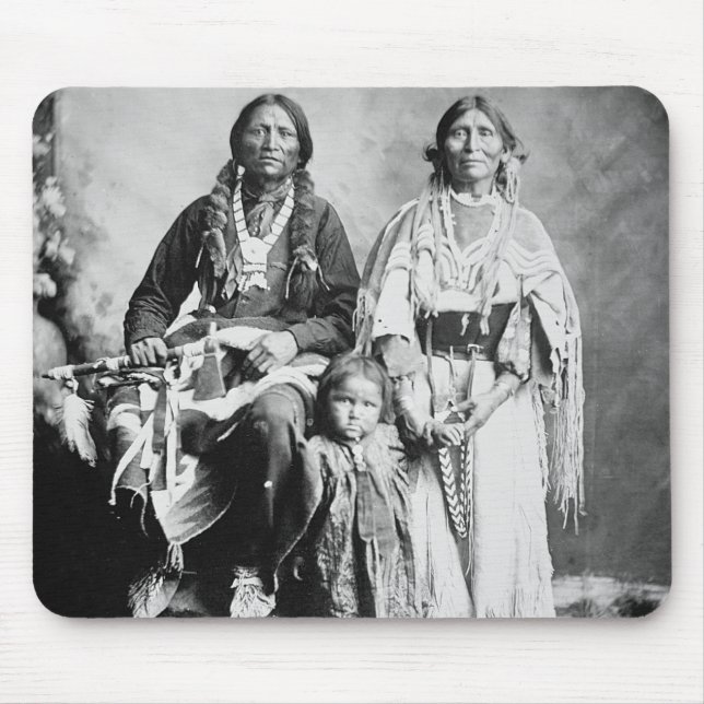 Tapis De Souris Apache Antonio en chef Maria avec sa famille, 1897 (Devant)