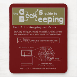 Tapis De Souris Apiculture geek (Cartes d'échange) - Mousepad