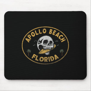 Tapis De Souris Apollo Beach Floride Fl Surf Vintage Avant Et Ck