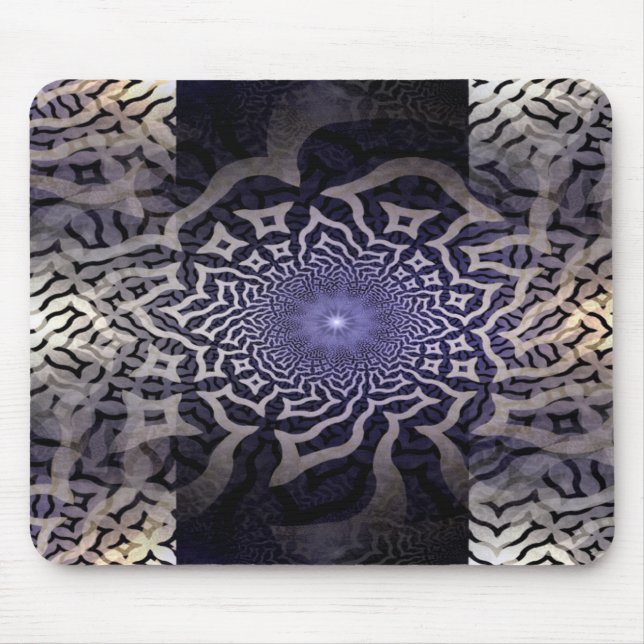 Tapis De Souris APOPHYSE Décor fractal | violet noir (Devant)
