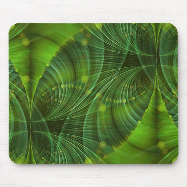 Tapis De Souris Apophyse Fractal Art I - vert (Devant)