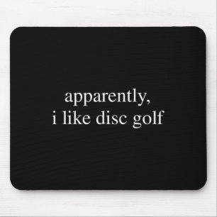 Tapis De Souris Apparemment j'aime l'amant de golf à disque Golfeu
