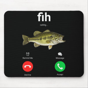 Tapis De Souris Appel Fih Déclin Accepter Appel Téléphonique Drôle