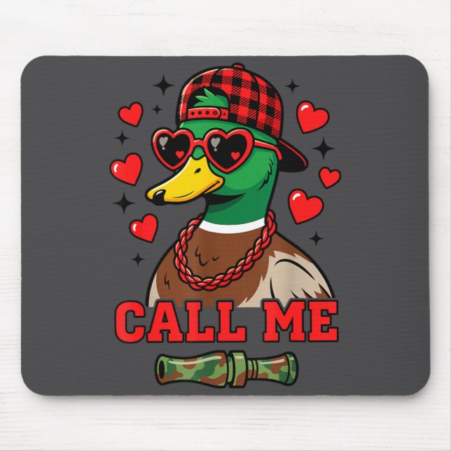 Tapis De Souris Appelez-Moi Canard Colvert Chasse Joyeuse Saint-Va (Devant)