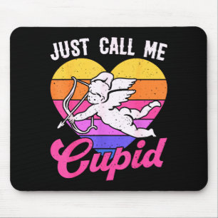 Tapis De Souris Appelez-Moi Simplement Cupidon Saint-Valentin Flèc