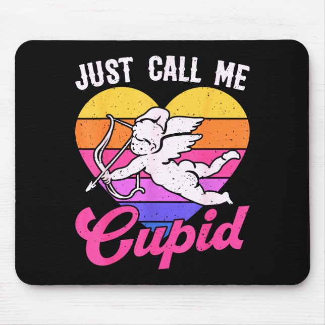 Tapis De Souris Appelez-Moi Simplement Cupidon Saint-Valentin Flèc (Devant)