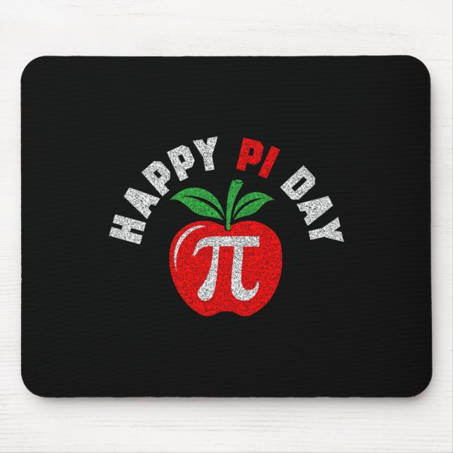 Tapis De Souris Apple Pi Day 3.14 Math Enseignant Geek étudiant Ne (Devant)