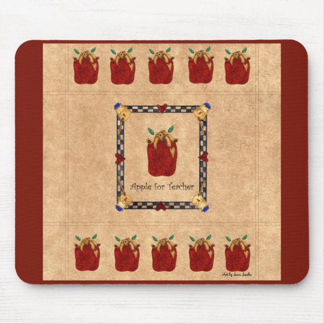 Tapis De Souris Apple for Teacher Mousepad (Devant)