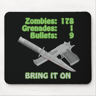 Tapis De Souris Apportez sur les zombis