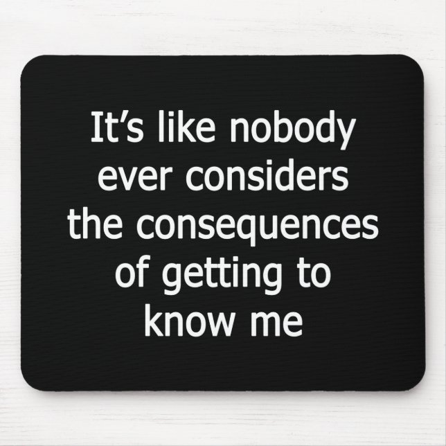 Tapis De Souris Apprendre à me connaître (Devant)