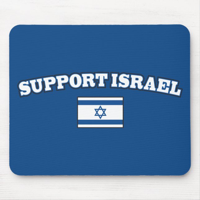 Tapis De Souris Appui Israël avec le drapeau (Devant)