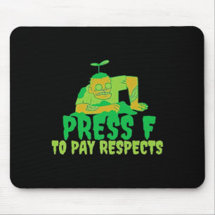 Tapis De Souris Appuyez sur F pour rendre hommage au mème de joueu