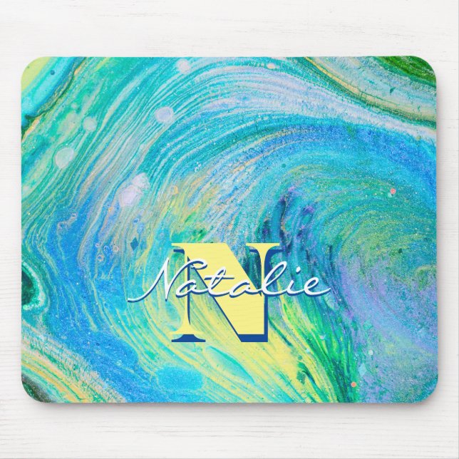 Tapis De Souris Aqua Blue Acrylic (Devant)