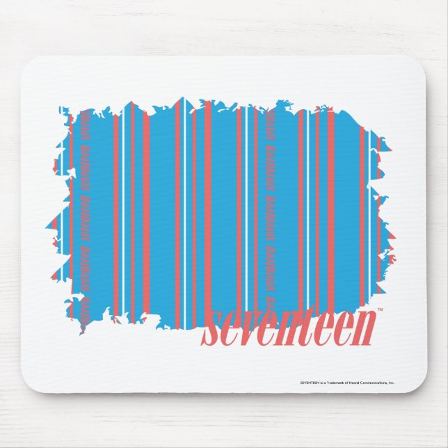 Tapis De Souris Aqua mince 4 de rayures (Devant)