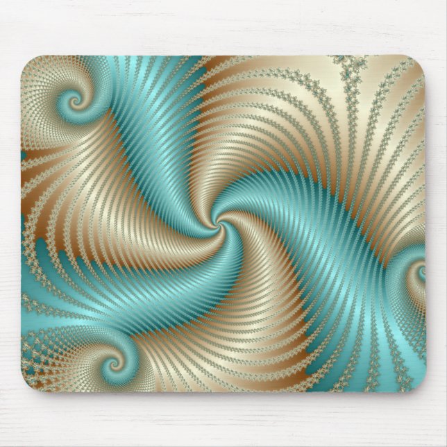 Tapis De Souris Aqua Satin - Fractal (Devant)