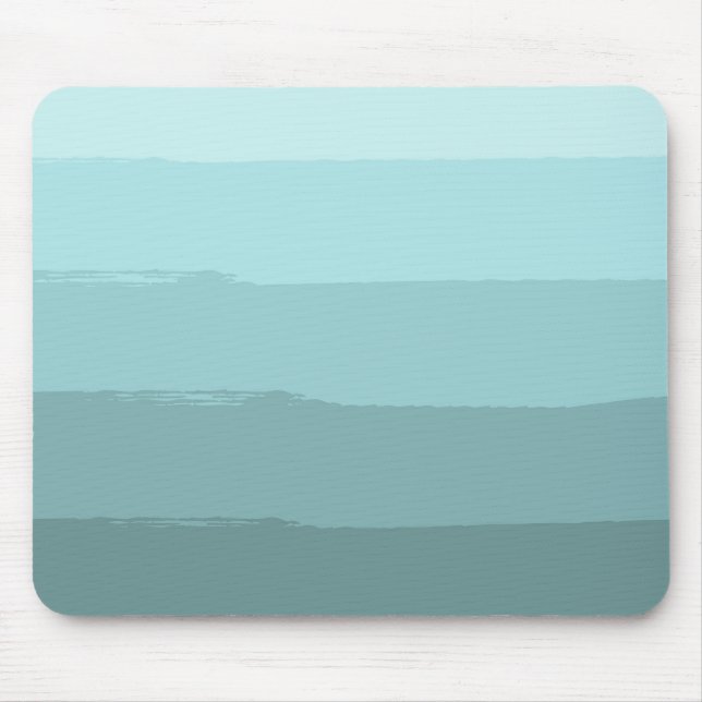 Tapis De Souris Aqua Turquoise Abstrait (Devant)