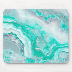 Tapis De Souris Aqua White Gemstone Agate Quartz minéral