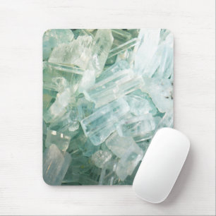 Tapis De Souris Aquamarine Blue Beryl Gemstone Mouse Pad