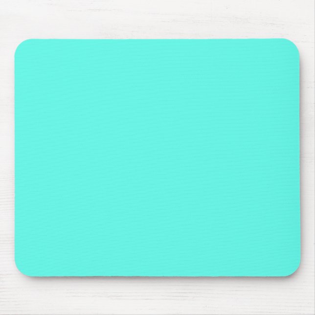 Tapis De Souris Aquamarine (couleur solide) (Devant)