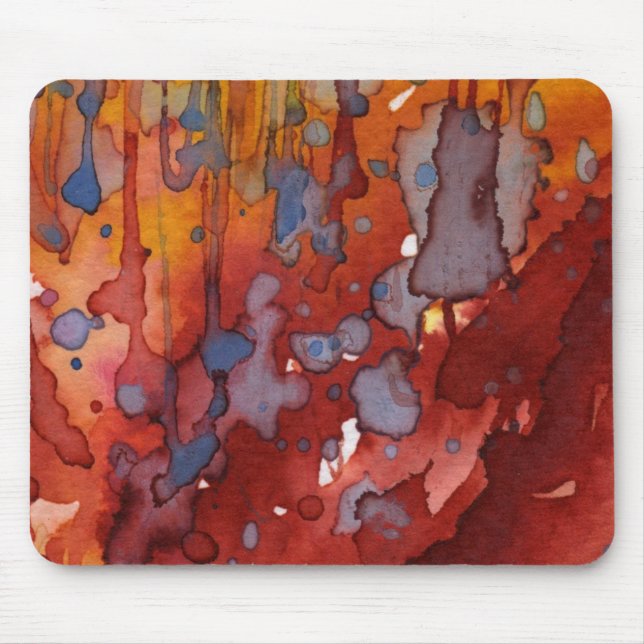 Tapis De Souris aquarelle 7 d'arrière - plan (Devant)