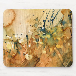 Tapis De Souris Aquarelle abstraite et vieil arrière - plan