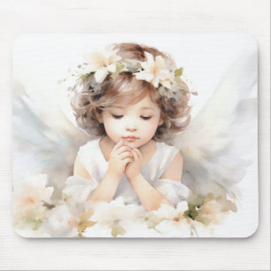Tapis De Souris Aquarelle Angel Girl