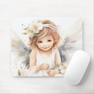 Tapis De Souris Aquarelle Angel Girl