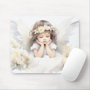 Tapis De Souris Aquarelle Angel Girl