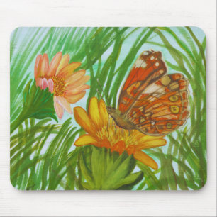 Tapis De Souris Aquarelle – Art floral botanique peint à la main