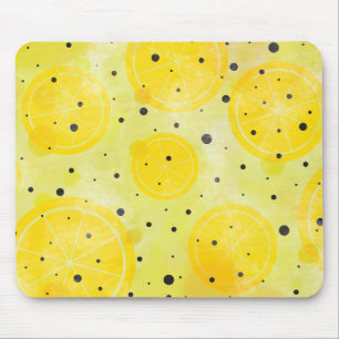 Tapis De Souris Aquarelle au citron et poivre