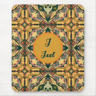 Tapis De Souris Aquarelle Azulejo Espagnol Carrelage personnalisé