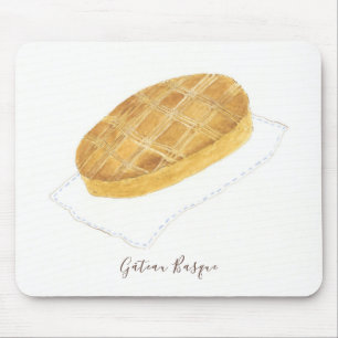 Tapis De Souris Aquarelle basque de Gâteau