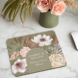 Tapis De Souris Aquarelle bohème chic moderne Boho Florals Arch<br><div class="desc">Notre design est composé de fleurs botaniques dessinées à la main et de verdure tropicale. Des formes géométriques modernes associées à une belle palette de couleurs boho moderne créent cet élégant tapis de souris sophistiqué. Customisez avec votre nom d'entreprise. Ce magnifique carte de visite moderne est parfait pour un large...</div>