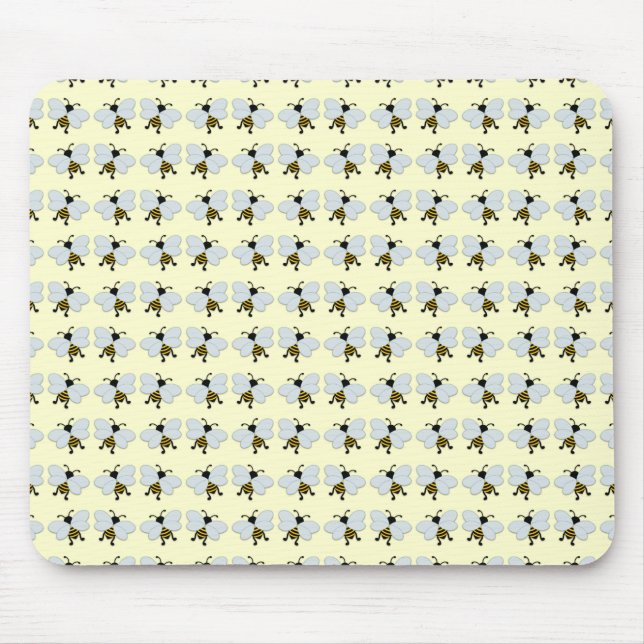 Tapis De Souris Aquarelle d'abeille de miel (Devant)