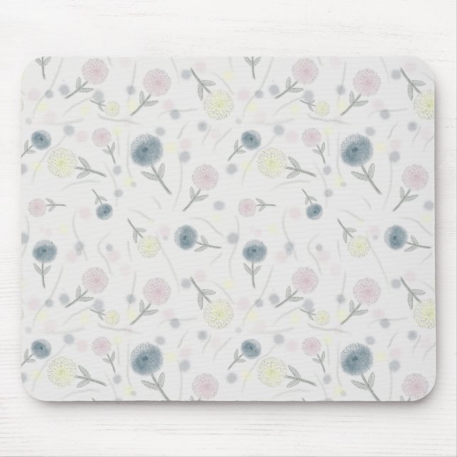 Tapis De Souris Aquarelle Dahlia (Devant)