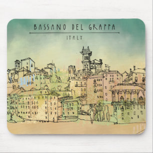 Tapis De Souris Aquarelle de Bassano del Grappa Italie
