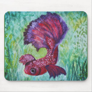 Tapis De Souris Aquarelle de Betta fish