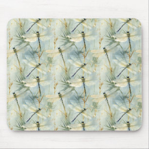 Tapis De Souris Aquarelle de libellule paisible