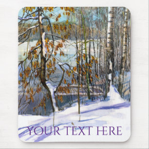 Tapis De Souris Aquarelle de neige